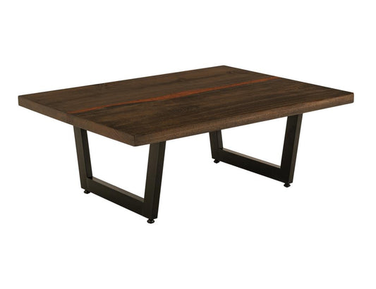 Cocktail Table DeLux - Mango Wood Live Edge with Epoxy Resin