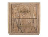 White Balam 2 Drawer Nightstand | Modern Mango & Teak Wood