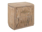 White Balam 2 Drawer Nightstand | Modern Mango & Teak Wood