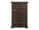 5 Drawer Chest - Transitional Terra Collection Solid Pine
