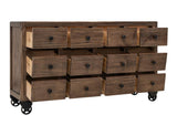 12 Drawer Console Table | Oslo Collection Mango Wood