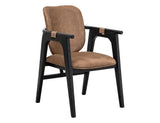 Poly Suede Upholstered Chair | Forge Armchair Brown