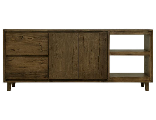 3 Drawer & 2 Door TV Stand 76" | Savia Solid Wood Collection