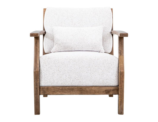 Forest Armchair | Beige Upholstery & Melina Wood Frame