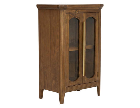 2 Door Console Table - Brava Transitional Design with Glass