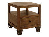 1 Drawer End Table with Shelf - Modern Side Table
