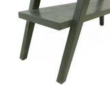4-Shelf X-Shaped Étagère Moka Bookcase - Mango Wood Storage