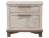 2 Drawer Nightstand | Golden Loft Melina Wood Bedside Table