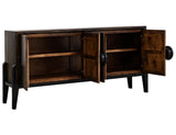 4 Door Moka Console | Mango Wood Storage Furniture