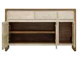 3 Drawer 3 Door Mango Wood Console Table | Evoke