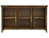 6 Door Console Table - Brava Transitional Design Storage Cabinet