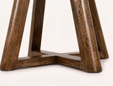 Silver Round Dining Table | Resin River Teak Wood Design