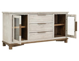 3 Drawer & 2 Door Buffet | Golden Loft Solid Wood Storage Cabinet