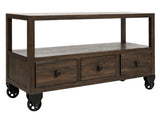3 Drawer Sofa Table with Shelf - Modern Storage Console