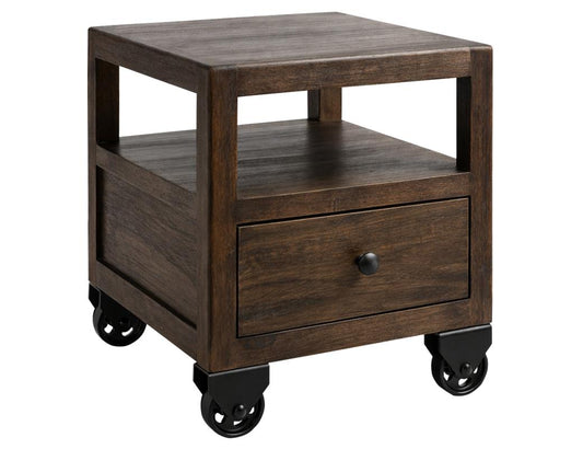 1 Drawer End Table with Shelf - Modern Storage Furniture