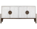 White Moka 4 Door Console - Modern Mango Wood Furniture