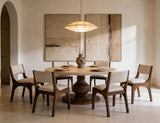 Lumiere Round Pedestal Dining Table | Solid Pine Wood