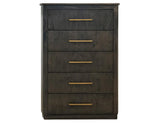 5 Drawer Chest - Dark Mesquite Handcrafted Mango Wood Storage