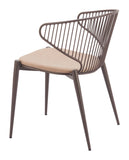 Silues Dining Chair Taupe & Brown