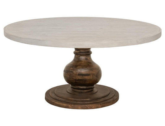 Lumiere Round Pedestal Dining Table | Solid Pine Wood