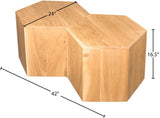 Eternal Oak Wood Coffee Table - Stylish Modular Design for Modern Living Spaces & Versatile Use