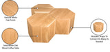 Eternal Oak Wood Coffee Table - Stylish Modular Design for Modern Living Spaces & Versatile Use
