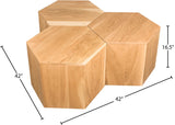 Eternal Oak Wood Coffee Table - Stylish Modular Design for Modern Living Spaces & Versatile Use