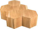 Eternal Oak Wood Coffee Table - Stylish Modular Design for Modern Living Spaces & Versatile Use