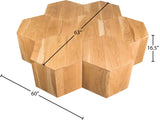 Eternal Oak Wood Coffee Table - Stylish Modular Design for Modern Living Spaces & Versatile Use