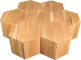 Eternal Oak Wood Coffee Table - Stylish Modular Design for Modern Living Spaces & Versatile Use