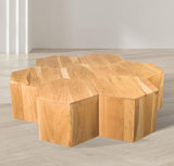 Eternal Oak Wood Coffee Table - Stylish Modular Design for Modern Living Spaces & Versatile Use