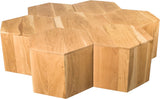 Eternal Oak Wood Coffee Table - Stylish Modular Design for Modern Living Spaces & Versatile Use