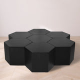 Eternal Oak Wood Coffee Table - Stylish Modular Design for Modern Living Spaces & Versatile Use