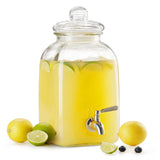 Kook 1.25 Gal Glass Drink Dispenser with Spigot