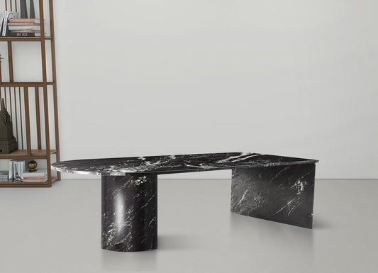 Salerno Coffee Table – Handcrafted Marble Elegance with Striking Art Deco Design for Modern Living Spaces