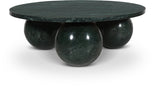 Spherical Coffee Table - Luxurious Art Deco Design with Genuine Marquino Marble and Unique Bases