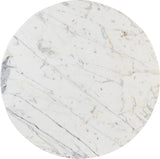 Spherical Coffee Table - Luxurious Art Deco Design with Genuine Marquino Marble and Unique Bases