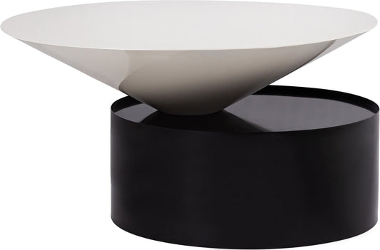 Damon Contemporary Coffee Table - Sleek Iron Design with Striking Metal Base for Modern Living Rooms