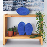 Radiant Blue Tall Ceramic Vase