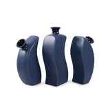 Delft Blue 3 Piece Floral Vase