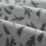 Classic Printed Cotton Flannel Sheet Set, Pine Branches