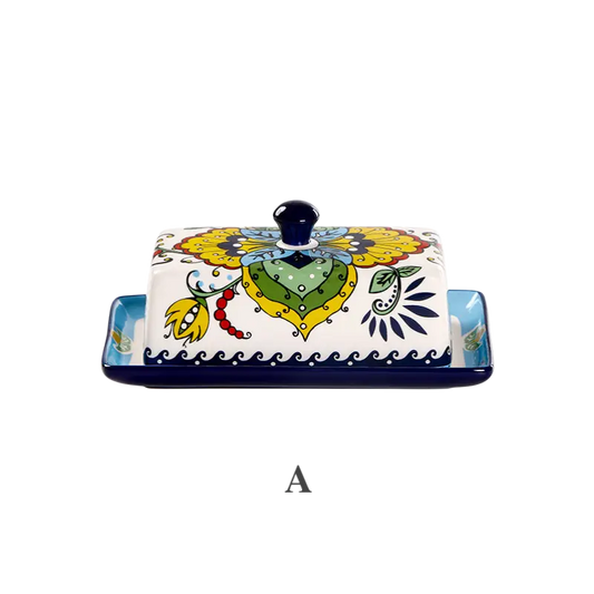 Ceramic Butter Dish With Lid Cheese Keeper