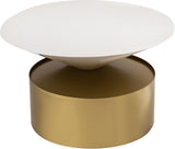 Damon Contemporary Coffee Table - Sleek Iron Design with Striking Metal Base for Modern Living Rooms