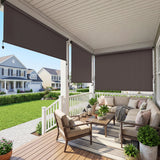 10' W X 8' H Outdoor Roller Shade with 95% Uv Protection