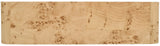 Cresthill Elegant Burl Wood Art Deco Console Table - Curved Design, Sturdy 200 lbs Capacity, Natural Finish