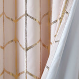 Metallic (Max Blackout) Window Panel, Pink/Gold