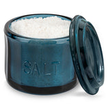 Kook Embossed Glass Salt Cellar with Lid 10 oz
