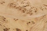 Burl Art Deco End Table - Stunning Ash Burl Wood Design with 200 lbs Capacity and Natural Finish