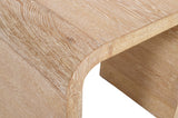 Cresthill Oak Wood Art Deco End Table - Stylish White Finish, Durable Design, Perfect for Living Room