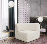 Ollie Boucle Fabric Upholstered Corner Modular Chair